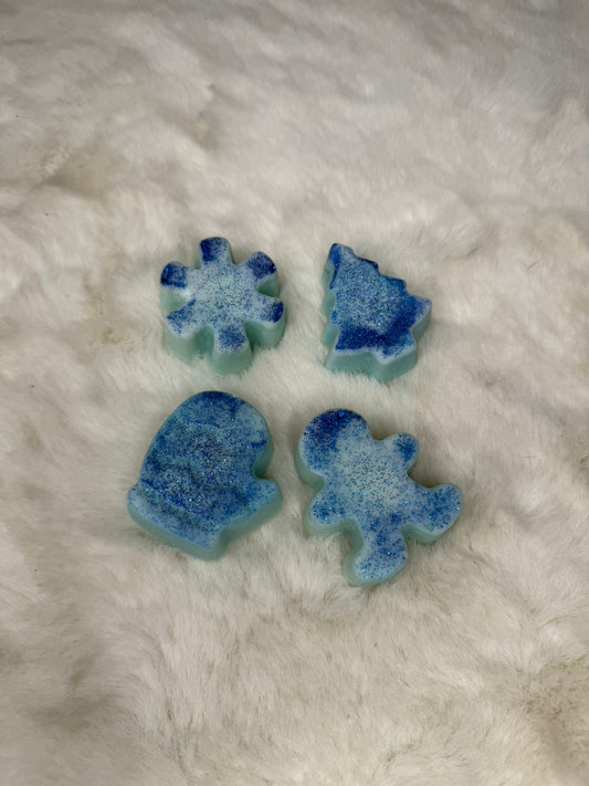 Christmassy Shapes in Snow Globe